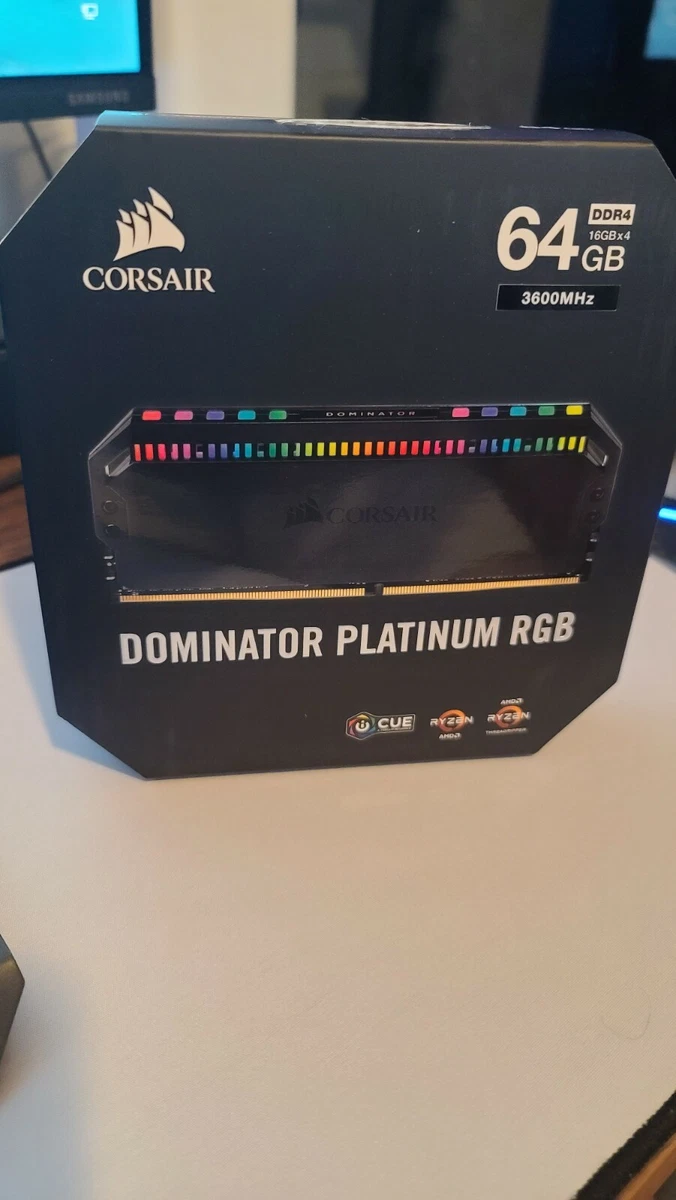 Corsair Dominator Platinum RGB module 64 GB 4 x 16 GB DDR4 3600 MHz C16 | eBay