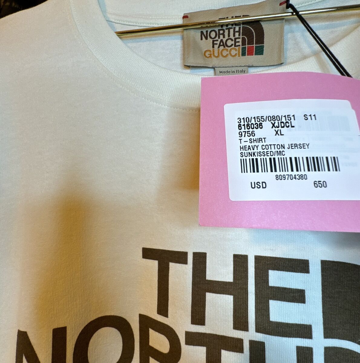 RARE SS21 GUCCI x The North Face Oversized Heavy Weight T RARE SS21 GUCCI x The North Face Oversized Heavy Weight T