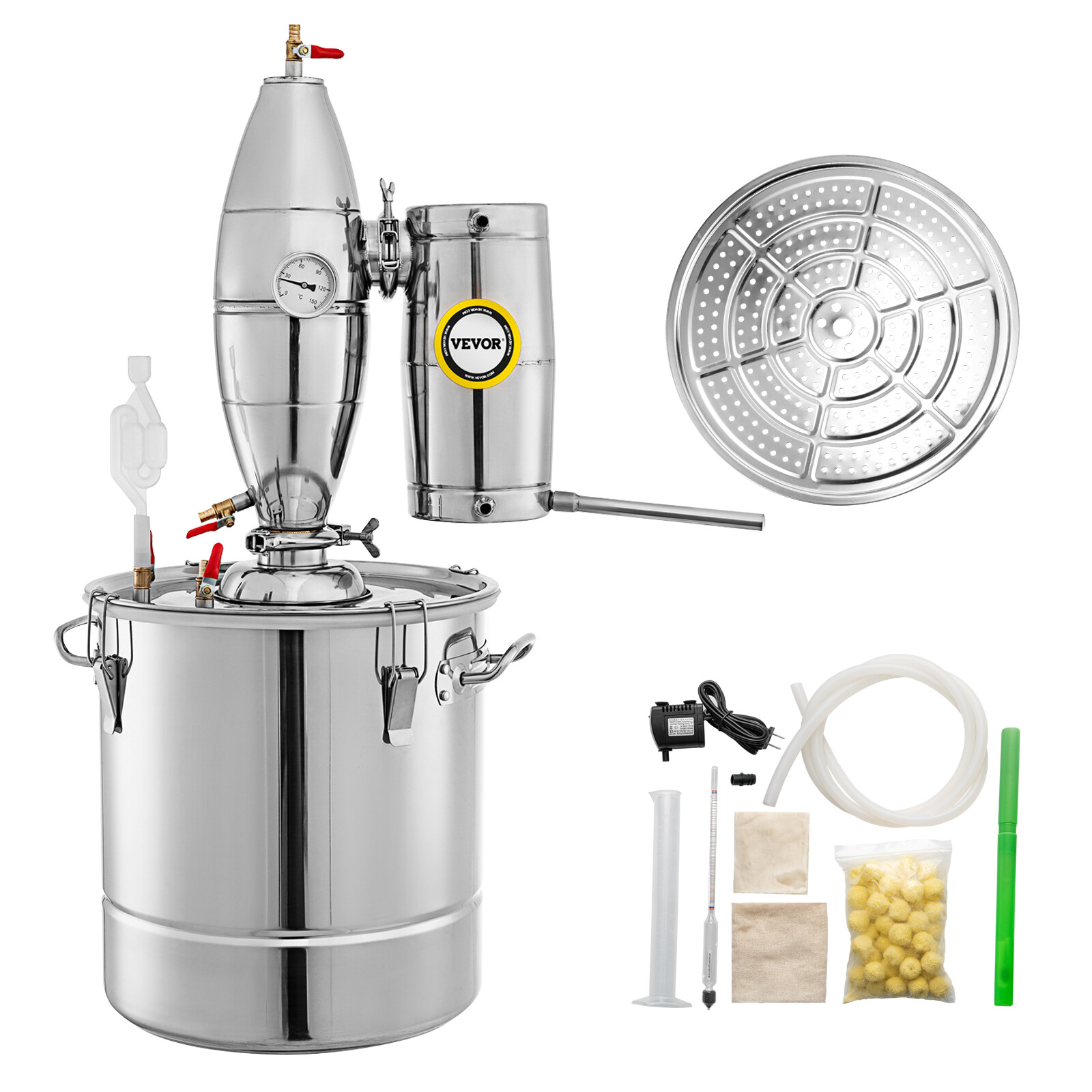 Alcohol Distiller, Stainless Steel, 18.5 Gallon/ 70L,
