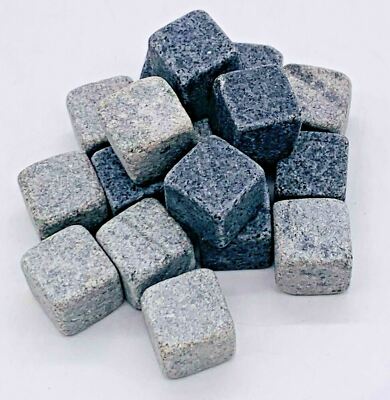 17 Pcs Whiskey Stones Scotch Beer Rocks Drink Cooler Ice Cubes Reusable Beverage