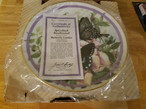 Butterfly Garden Plate Collection 1986 Spicebush Swallowtail First Issue #2546T