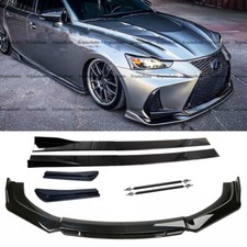 For Lexus Is300 Is350 Front Bumper Lip 86 Side Skirt Rear Bumper Lip Black