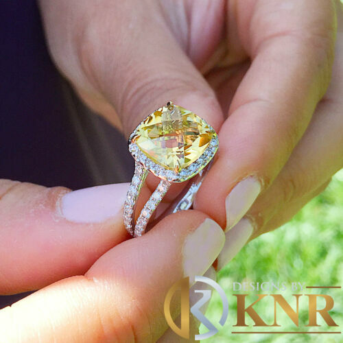 Grande Broche Vintage En Or Avec Cabochon Citrine - Bijou Ancien Rare, Occasion Superbe état