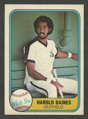 1981 Fleer Harold Baines Chicago White Sox #346 RC