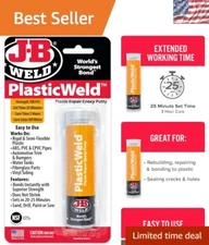 Waterproof PlasticWeld Epoxy Putty 2 oz. – Ideal for DIY and Automotive Fixes