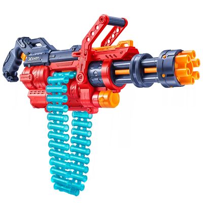 Dartblaster Excel Omega - Die rote Minigun mit einem Maximum an Munition