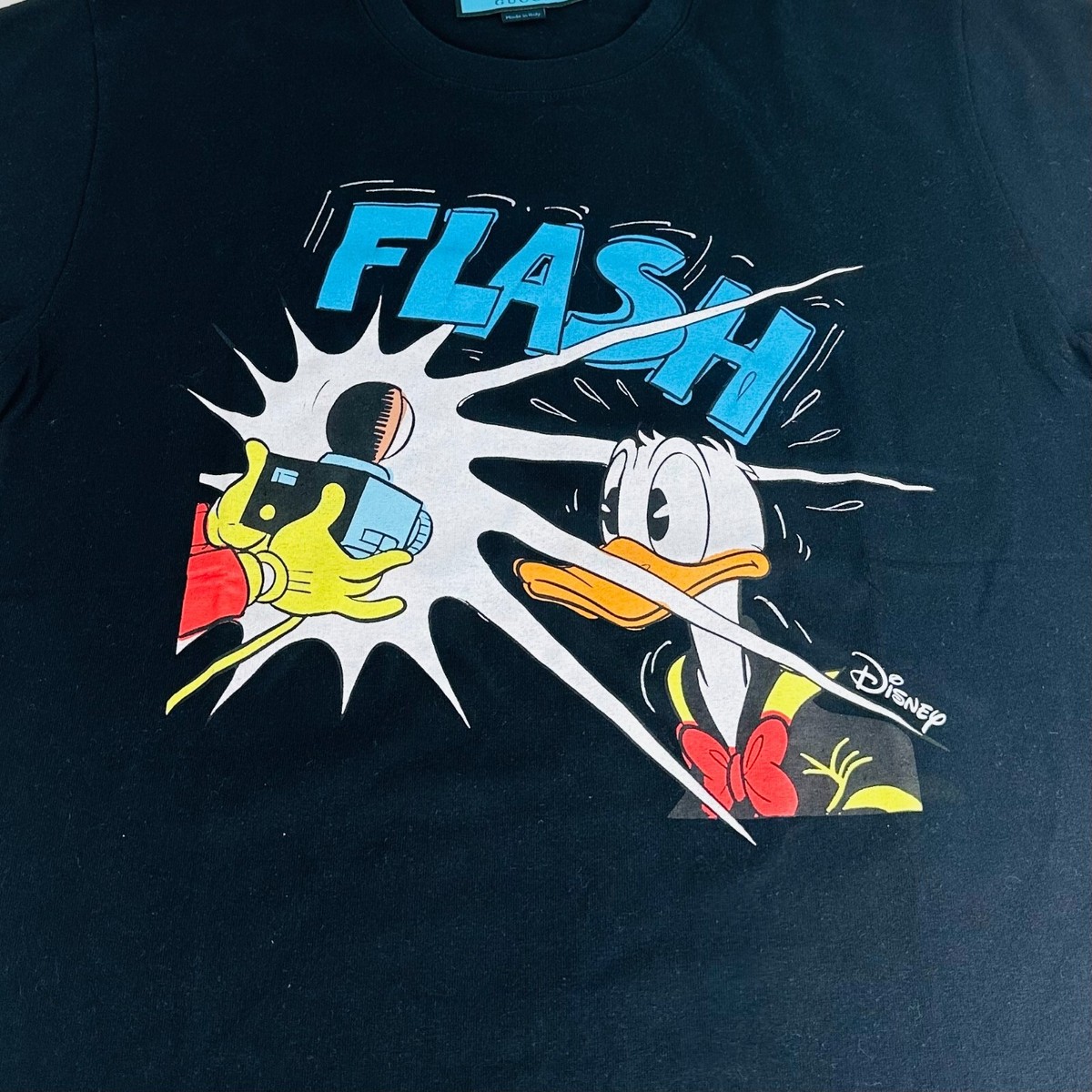 Gucci X Disney Donuld Duck T-Shirt White/Blue for Men