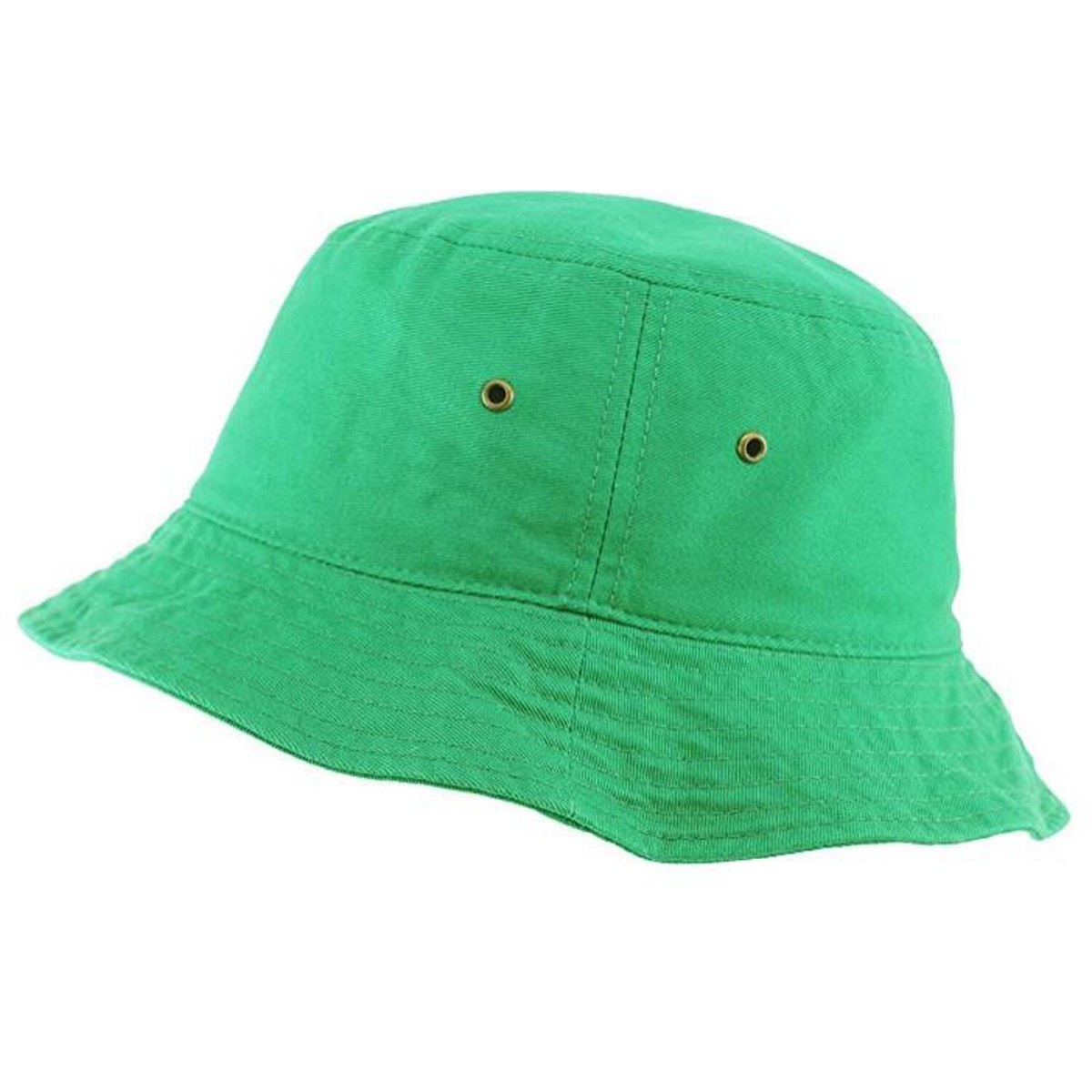 Bucket Hat Kelly Green Cap Boonie Brim 100% Cotton Visor Sun