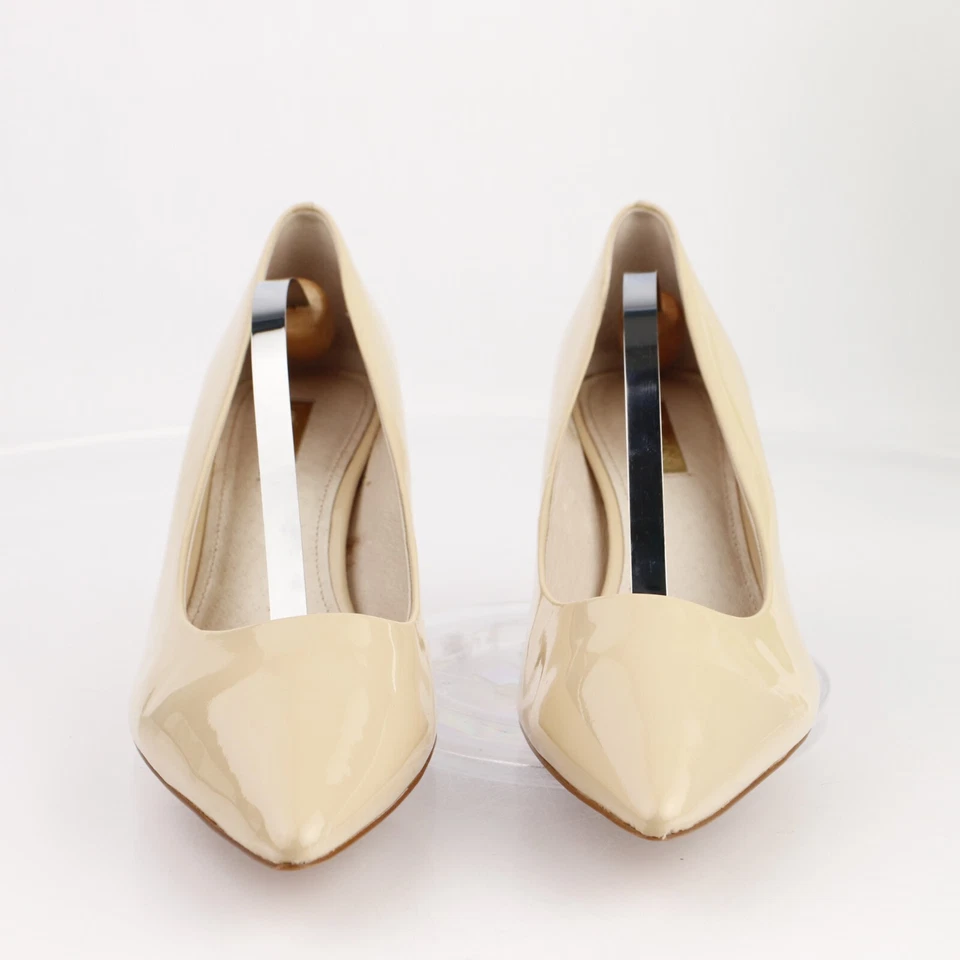 Туфли на среднем каблуке женские Louise-Et-Cie Jordyna Pump размер 9 желтовато-коричневые обнаженные запатентованные - Изображение 2 из 4