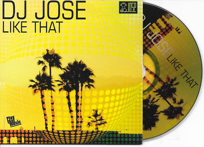 DJ JOSE - Like that CD SINGLE 4TR Trance Dutch Cardsleeve 2009 RARE!