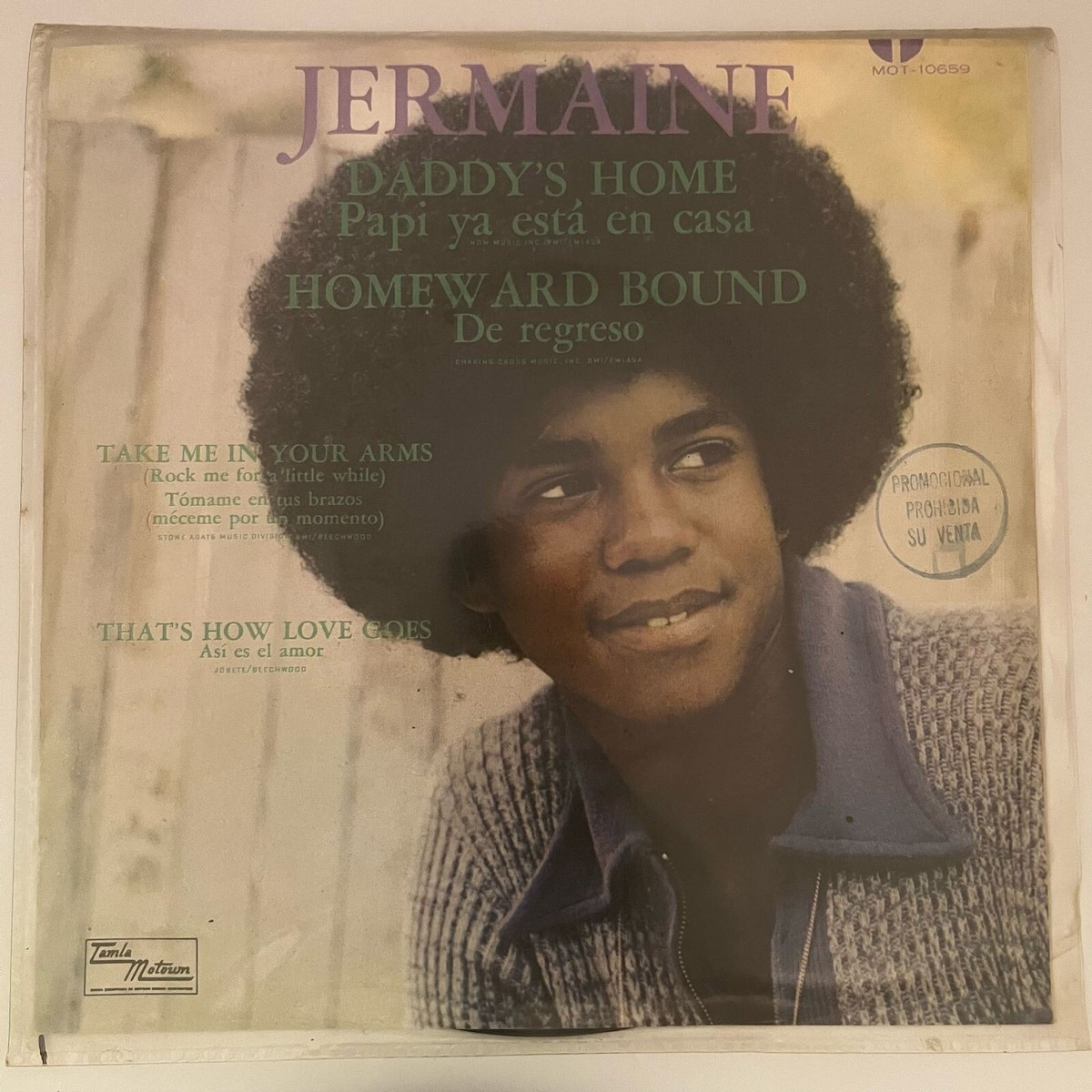 JERMAINE JACKSON - DADDY'S HOME - 1973 PROMO RARE MEXICAN 7