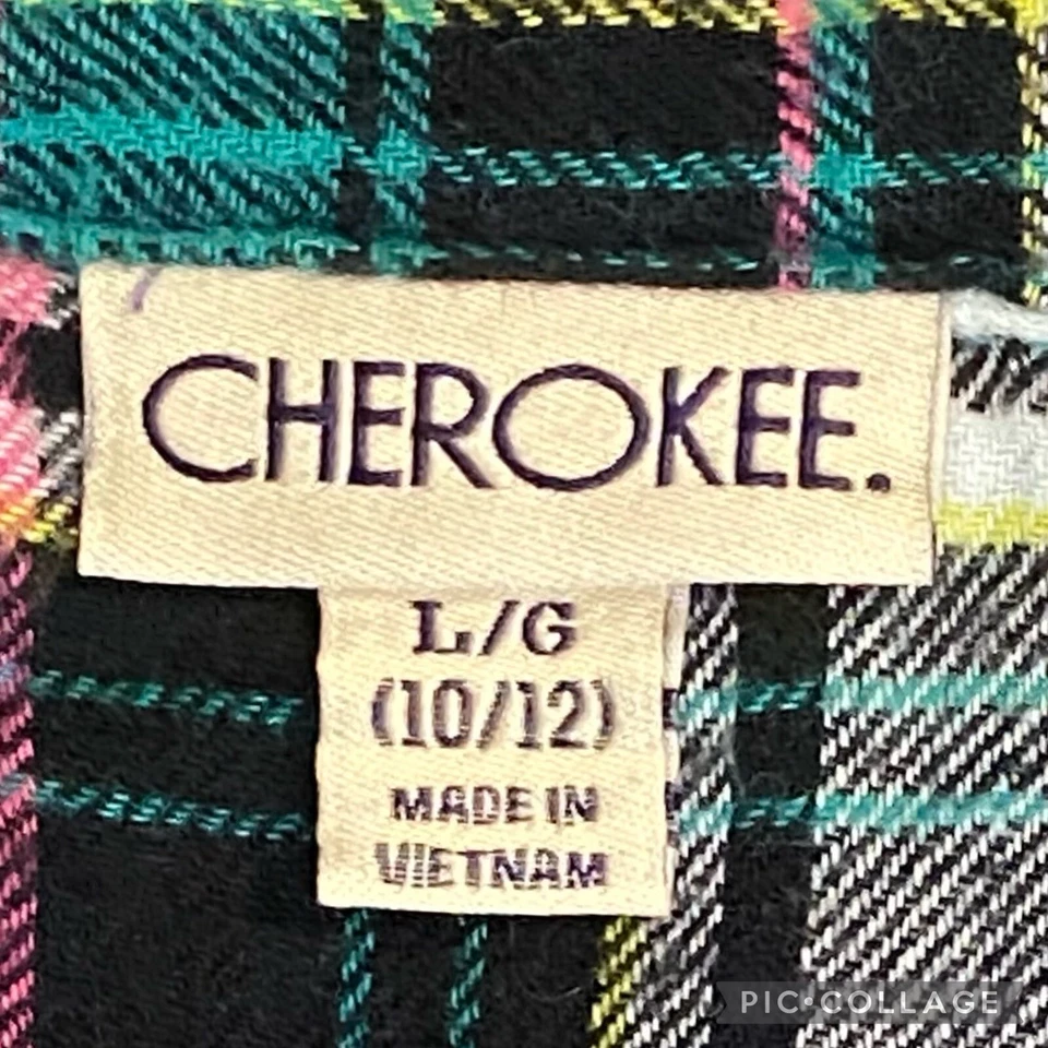 Camisa Cherokee de franela a cuadros grande 10/12 para niños y niñas Foto 4 de 4