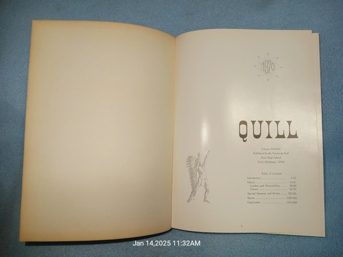 The Quill 1970 - ENID High School Enid Oklahoma Annuario Scuola Vintage Annuale - Foto 4 di 12