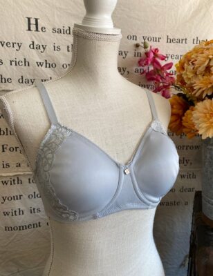 Breezies Silver Grey Everyday Elegance Underwire Support Bra New