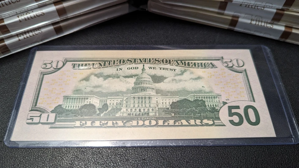 (20) $50 Fifty DOLLAR BILLS - $1000 UNCIRCULATED - SEQUENTIAL - Image 3 of 4