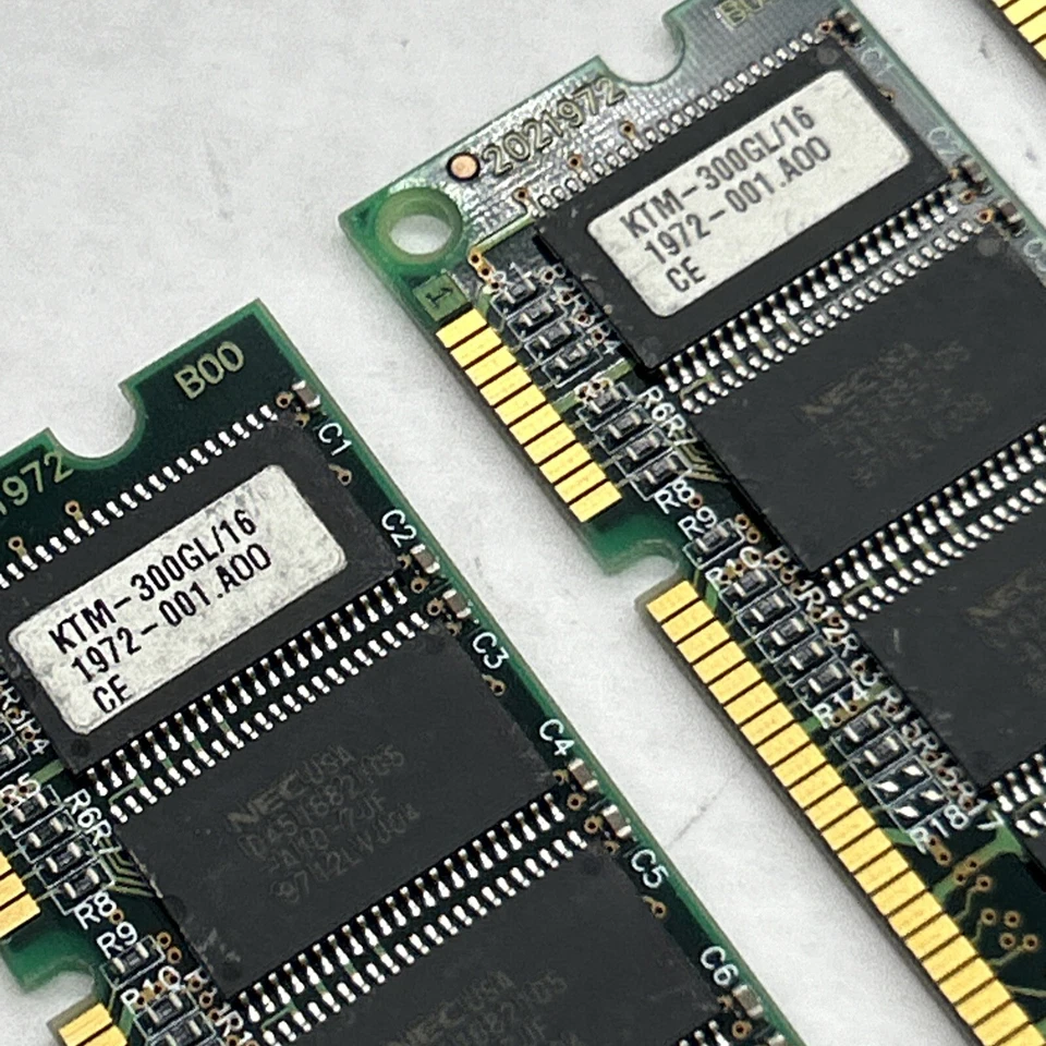Kingston 16MB 168-Pin SDRAM DIMM PC66 Memory 2x64 IBM KTM-300GL/16 PC-66 Vintage - Image 4 of 4