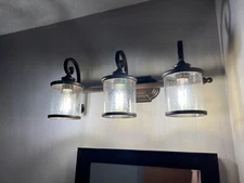 Quorum International Bathroom Vanity Light Vintage Copper