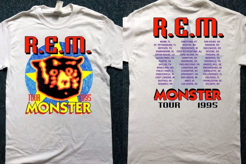 REM Monster Tour 1995 Vintage T-Shirt R.E.M Gift Fans Music | eBay