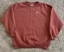 Nike Youth Girls swoosh crewneck pullover sweatshirt Pink Size XL