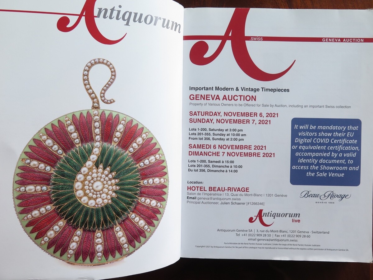 Antiquorum Watch Auction Modern Vintage Timepieces