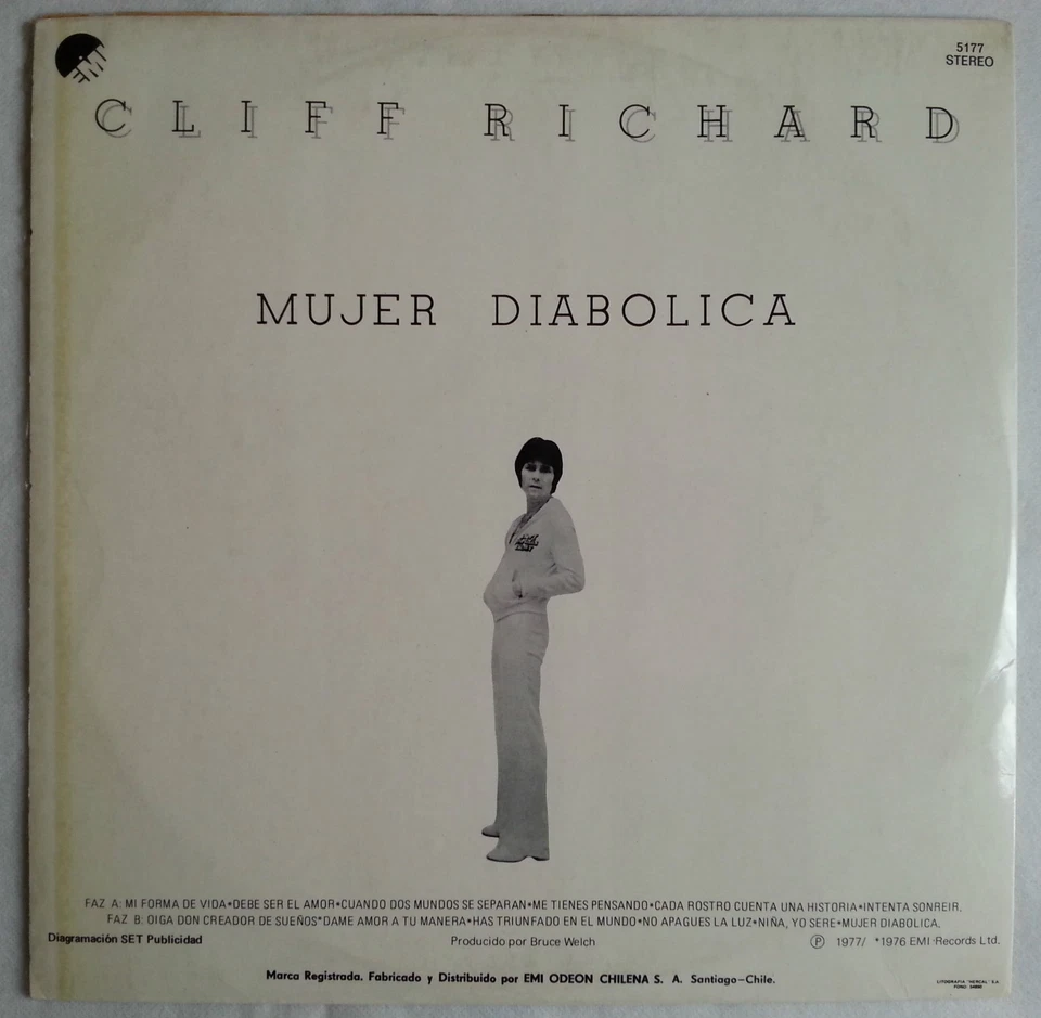 CLIFF RICHARD EVERY FACE TELLS A STORY 1977 PROMO WL UNIQ PS CHILEAN PRESS ONLY! - Image 3 of 4