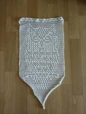Häkelgardine weiß Häkel Gardine Eule wie Hedwig :-) Handarbeit ca 60 x 30 cm