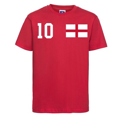 Youth Designz England Kinder T-Shirt mit WUNSCHNAME + NUMMER Trikot WM Britain