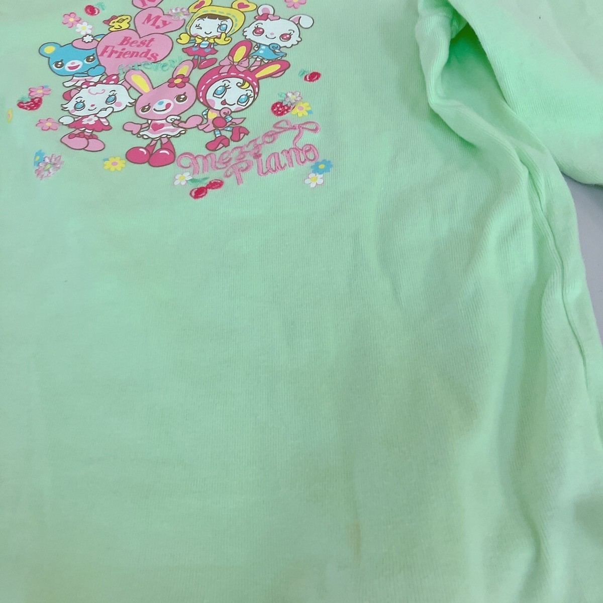 Mezzo Piano Kids Long Sleeve T-shirt 135cm Tops Yellow Green