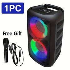 Portable Bluetooth Speaker Sub Woofer Heavy Bass Loud Sound Party System w/ MIC