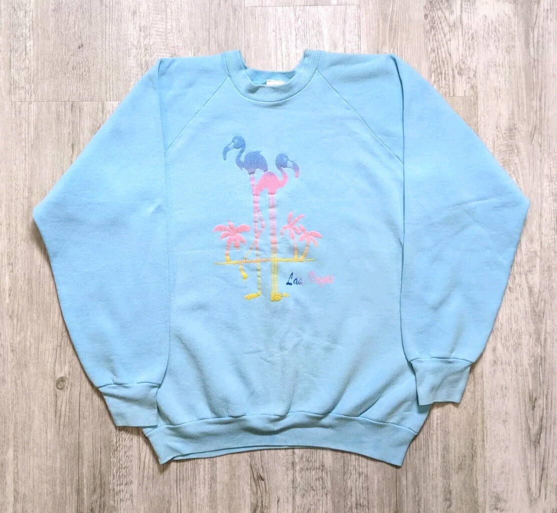 Sweatshirt Vintage Fruit Of The Loom Taille L - Manches Raglan, Souvenir Touristique Tchèque, Gris
