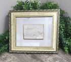 Vtg Creazioni Artistiche Framed Mirror 3D Silver Metal Picture Wall Art Italy