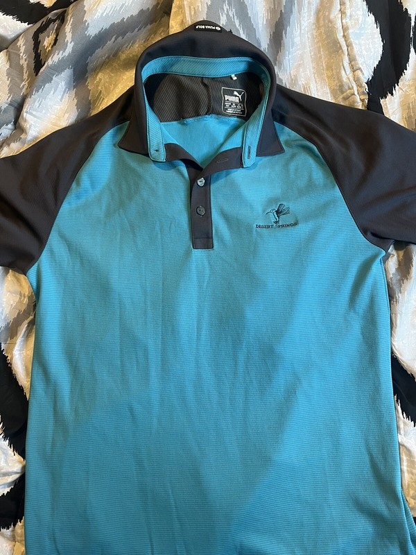 Puma Golf Polo Shirt Desert Springs Size M