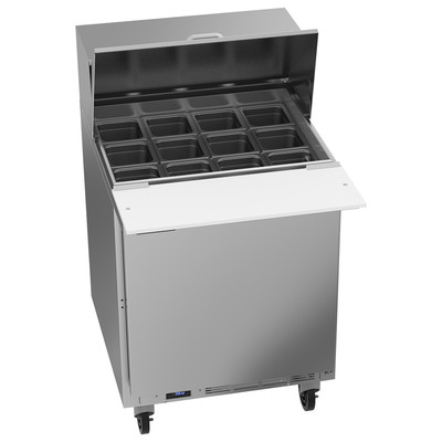 Open Box Beverage Air SPE27HC-12M-B Elite Series 27'' Mega Top Sandwich Prep