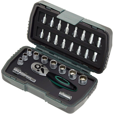Brüder Mannesmann M29185 Bit Set 28-Piece Compact Versatile Set