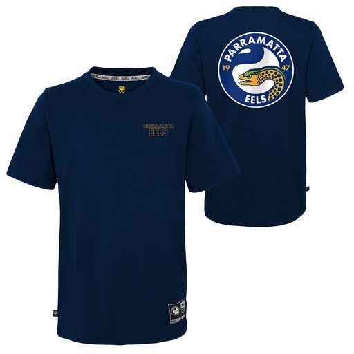 Parramatta Eels NRL 2022 Outerstuff Wordmark Logo T Shirt Size S-2XL! Parramatta Eels NRL 2022 Outerstuff Wordmark Logo T Shirt Size S-2XL!