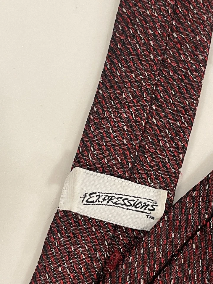 Lote de x4 corbatas para el cuello Expressions años 70 ajustadas geométricas para hombre - 1,75" de ancho Foto 3 de 3