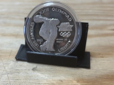 1983-S Olympic Silver Dollar US Mint Commemorative Proof $1 90% w/ Capsule