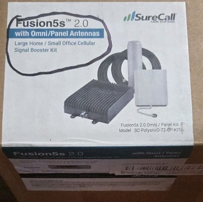 NEW SureCall Fusion5s 2.0 Cell Phone Signal Booster f. Omni Panel Antennas 4G/5G