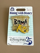2025 WDW Dining With Disney Boma Animal Kingdom Lodge SimbaPin LE 2500