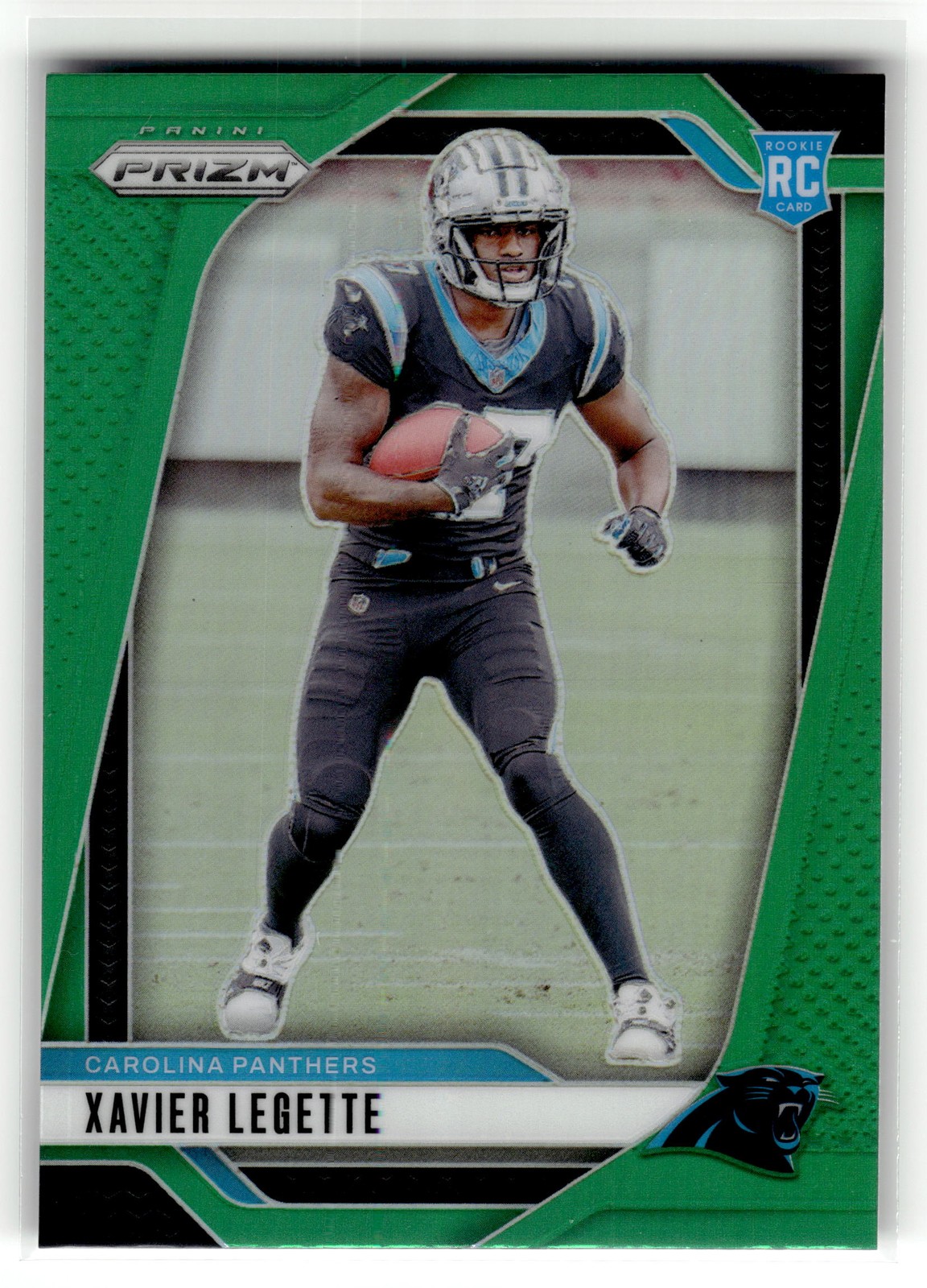 Xavier Legette 2024 Panini Prizm #398 Rookie Carolina Panthers Green RC