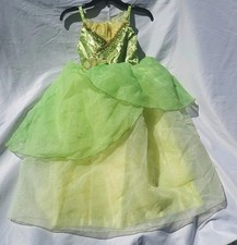 Princess Frog Tiana Gown Dress Genuine Disney Costume Girls Size 7/8