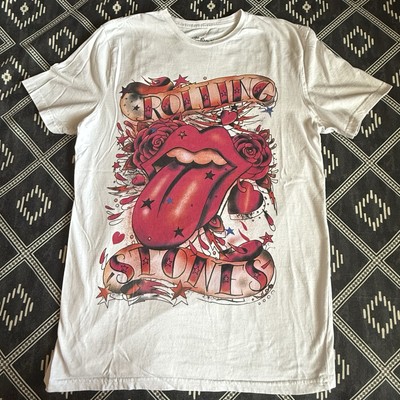 ROLLING STONES Tattoo Flash Licensed Relaxed Fit T-Shirt 2023. XS (NV) Preowned