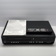 Sanyo FWZV475F HDMI DVD Recorder Player VCR Dubbing Combo W/ Remote Tested