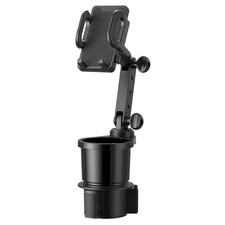 Car Cup Holder Mount Expander with Cell Phone 360 Rotation Smartphone Auto