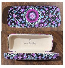 VERA BRADLEY Medallion Clamshell Hard Shell Eyeglasses Case LILAC Pink