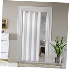 Door Curtains for Doorway Privacy Grommet 100"W x 80"L Pack of 1 White