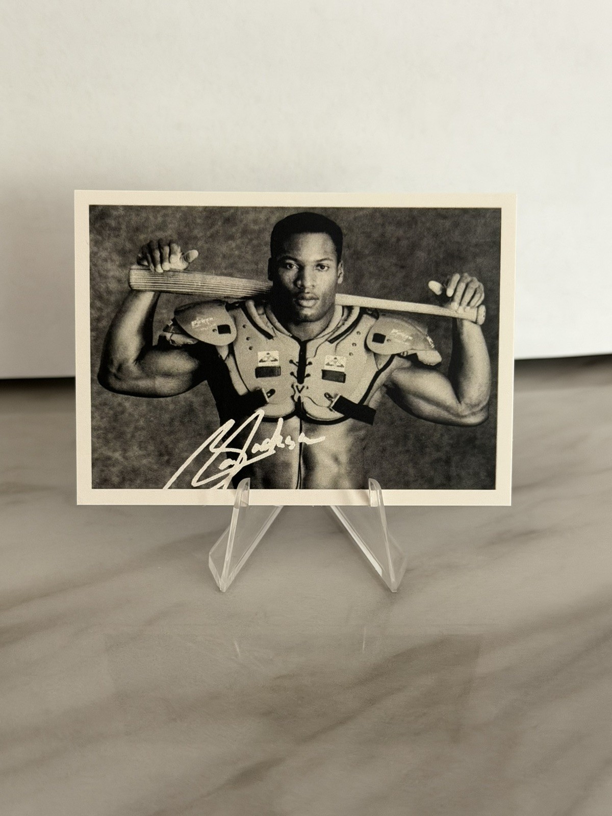 Bo Jackson Iconic "Bat on Shoulders" PROMO w/ FACSIMILE