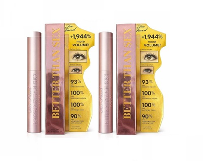 #ad TOO FACED Better Than Sex Volumizing Mascara .27oz Full Size PACK 2 $24.95