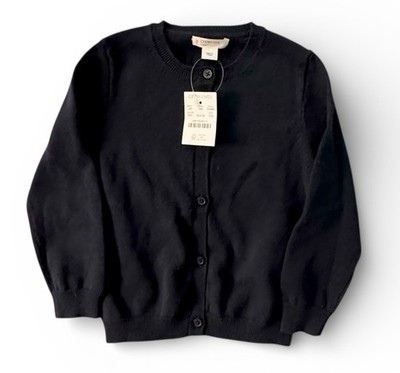 JCrew Crewcuts Cardigan Sweater Girls XXS (2-3) Navy Blue 100% Cotton NEW NWT