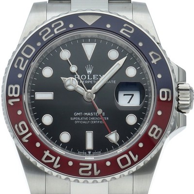 ROLEX GMT Master 2 Uhr Oyster 126710BLRO Edelstahl Herrenuhr schwarz GEBRAUCHT